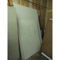 Whiteboard Walls, No Frames, approx. 59 x 100 in.